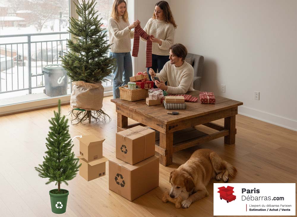 Gérer le sapin après les fêtes - Paris Débarras