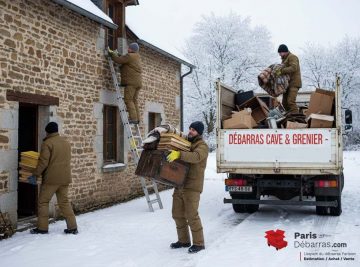 Débarras cave et grenier en hiver - Paris Débarras