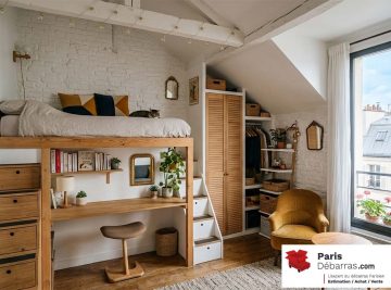 Désencombrement petit espace - Paris Débarras