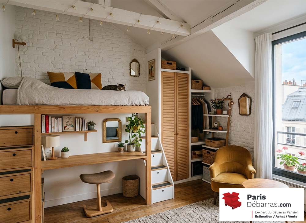 Désencombrement petit espace - Paris Débarras